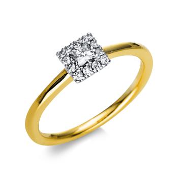 Diamant Ring 750er Gelbgold / Weißgold 1T822GW854-2 
