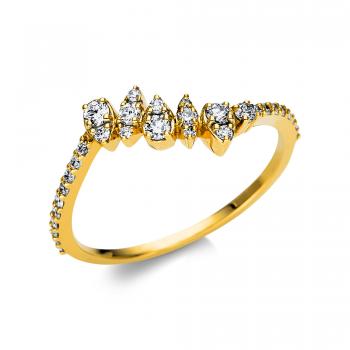 Diamant Ring 750er Gelbgold 1U158G855-1 