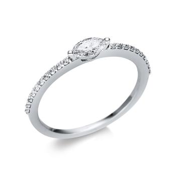 Diamant Ring 2er-Krappe 750er Weißgold 1U615W854-2 
