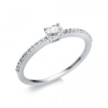 Diamant Ring 4er-Krappe 750er Weißgold 1U630W854-4 