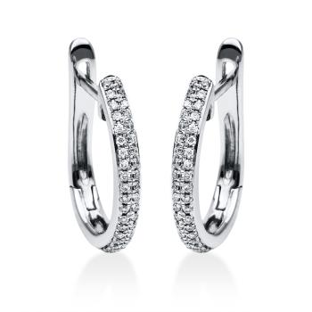 Diamant Creolen 750er Weißgold 2D881W8-5 