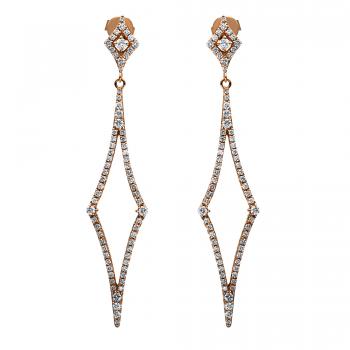 Diamant Ohrschmuck 750er Rotgold 2E402R8-3 