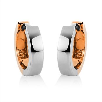 Diamant Creolen 750er Weißgold / Rotgold 2E517WR8-1 