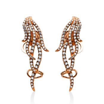 Diamant Ohrschmuck 750er Rotgold 2F321R8-1 