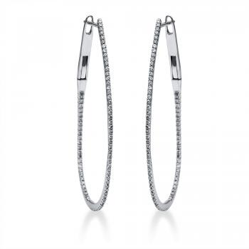 Diamant Creolen 750er Weißgold 2F509W8-2 