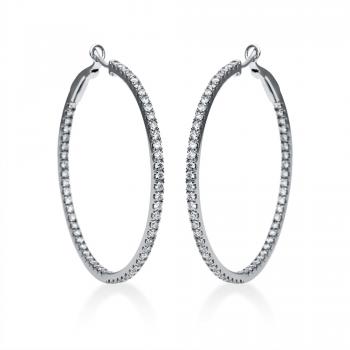 Diamant Creolen 750er Weißgold 2F567W8-1 