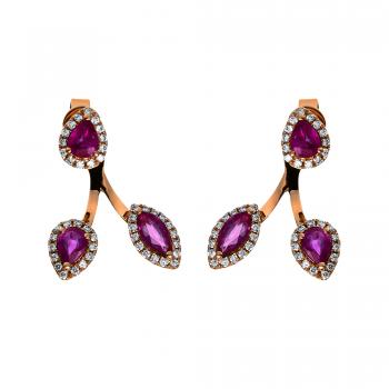 Diamant Ohrschmuck 750er Rotgold 2G610R8-1 