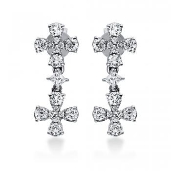 Diamant Ohrschmuck 750er Weißgold 2H089W8-1 