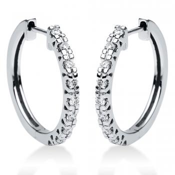 Diamant Creolen 750er Weißgold 2I974W8-2 