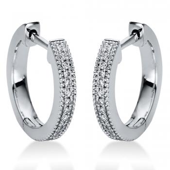 Diamant Creolen 750er Weißgold 2I985W8-2 