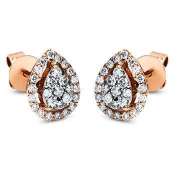 Diamant Ohrstecker 750er Rotgold 2J411R8-1 