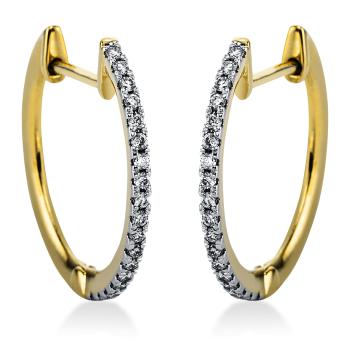 Diamant Creolen 585er Gelbgold / Weißgold 2J815GW4-1 