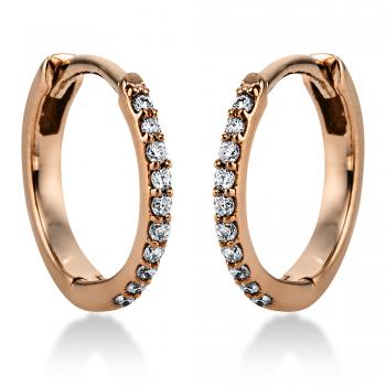 Diamant Creolen 585er Rotgold 2J817R4-1 