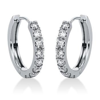 Diamant Creolen 585er Weißgold 2J824W4-1 