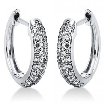 Diamant Creolen 750er Weißgold 2K082W8-1 