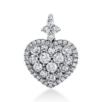 Diamant Anhänger 750er Weißgold Herz 3E034W8-1 