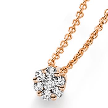 Diamant Collier 750er Rotgold 4A215R8-7 