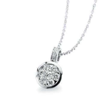 Diamant Collier Zarge 585er Weißgold 4A555W4-1 