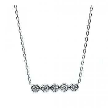 Diamant Collier Zarge 585er Weißgold 4B530W4-1 