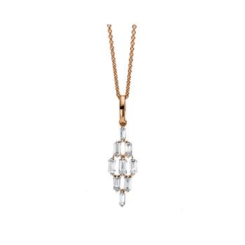 Diamant Collier 750er Rotgold 4C376R8-1 