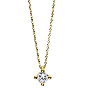 Diamant Collier 4er-Krappe 750er Gelbgold 4D245G8-1 