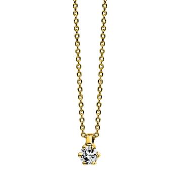 Diamant Collier 6er-Krappe 750er Gelbgold 4D277G8-4 
