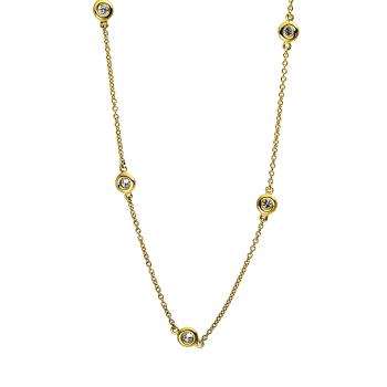 Diamant Collier 750er Gelbgold 4E159G8-1 