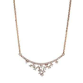 Diamant Collier 750er Rotgold 4F103R8-1 