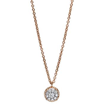 Diamant Collier 750er Rotgold 4F361R8-1 