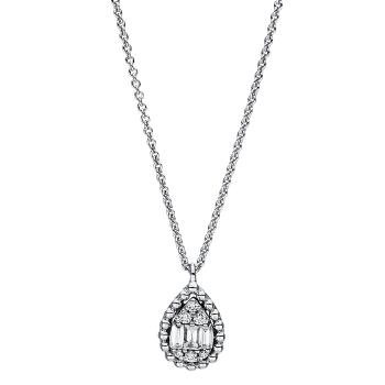 Diamant Collier 750er Weißgold Tropfen 4F417W8-1 