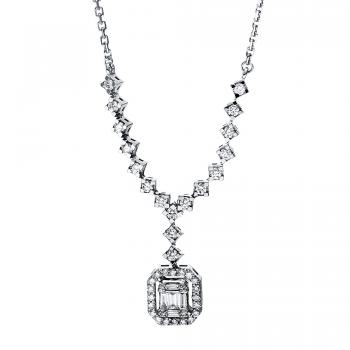Diamant Collier 585er Weißgold 4F586W4-1 
