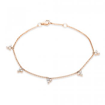 Diamant Armband 750er Rotgold 5C061R8-1 