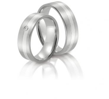 Steidinger Trauringe Weissgold 41716/6,5B + 41716/6,5	