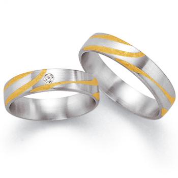 Fischer Trauringe Platin 4511451/050 + 4807787/050