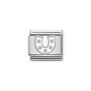 Nomination  COMPOSABLE Classic   Weisse Hufeisen 330202/07