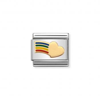 Nomination  COMPOSABLE Classic   Herz Regenbogen 030283/12