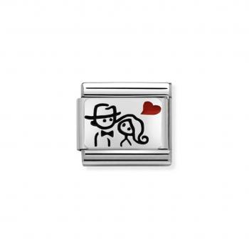 Nomination  Composable Classic   Paar mit Herz 330208/10