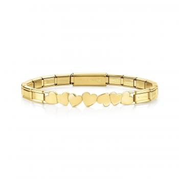 Nomination  TRENDSETTER Armband   Herzen GELBES GOLD 021111/001