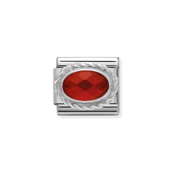 Nomination  COMPOSABLE CLASSIC   Facettierte rote Achat 330503/28