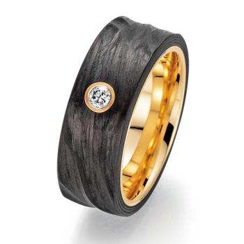 Fischer Trauringe Carbon 23-01560-080