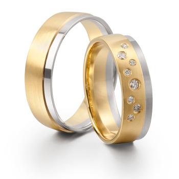 Kühnel Trauringe Weiss-Gelbgold 4688