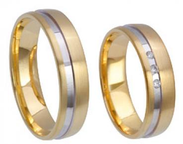 Kühnel Trauringe Weiss-Gelbgold 514690