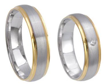 Kühnel Trauringe Weiss-Gelbgold 514692