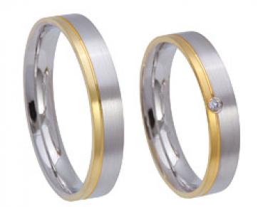 Kühnel Trauringe Weiss-Gelbgold 514693