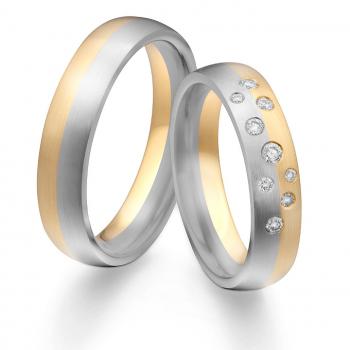 Kühnel Trauringe Weiss-Gelbgold 4731