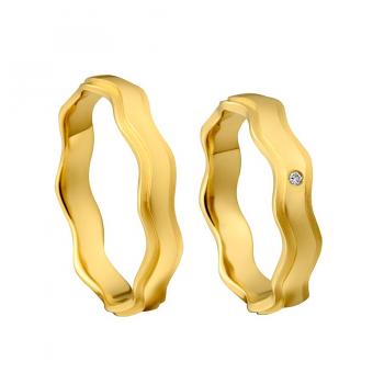 Preview: Kühnel Trauringe Weissgold 517384 + 517384