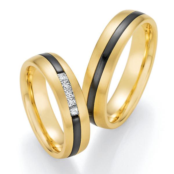 Nowotny-Collection Ruesch Trauringe Exclusive 14/10170-055 + 14/10180-055