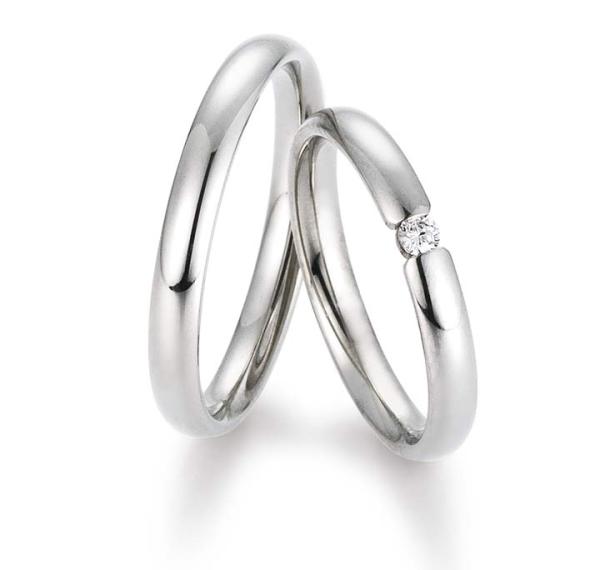 Gettmann Trauringe Weissgold 8063,30 + 8063,30