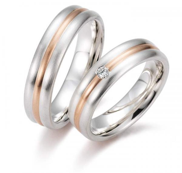 Gettmann Trauringe Silber 8312,55 + 8312,55b