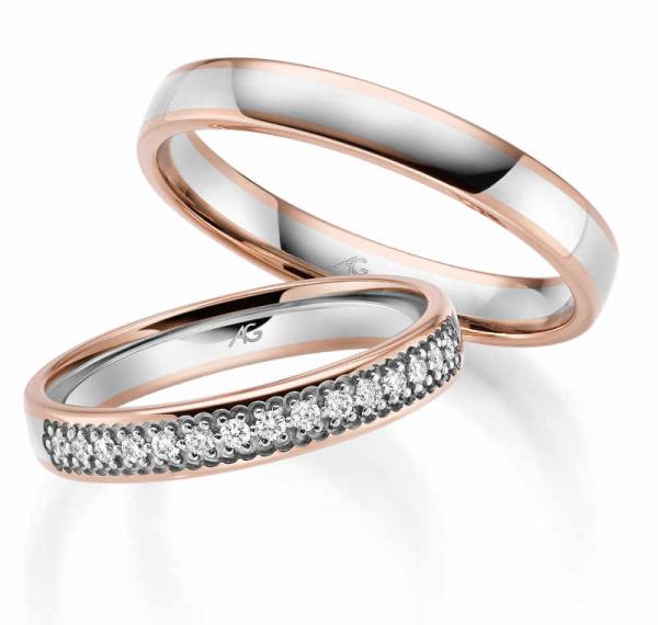 August Gerstner Trauringe Exclusive Trauringe 4/28968/3.5 + 28968/3.5